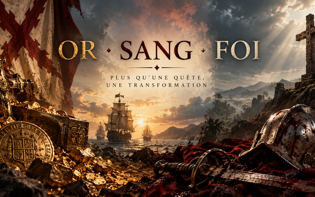 OR · SANG · FOI : les trois piliers de l&rsquo;univers CONQUISTA